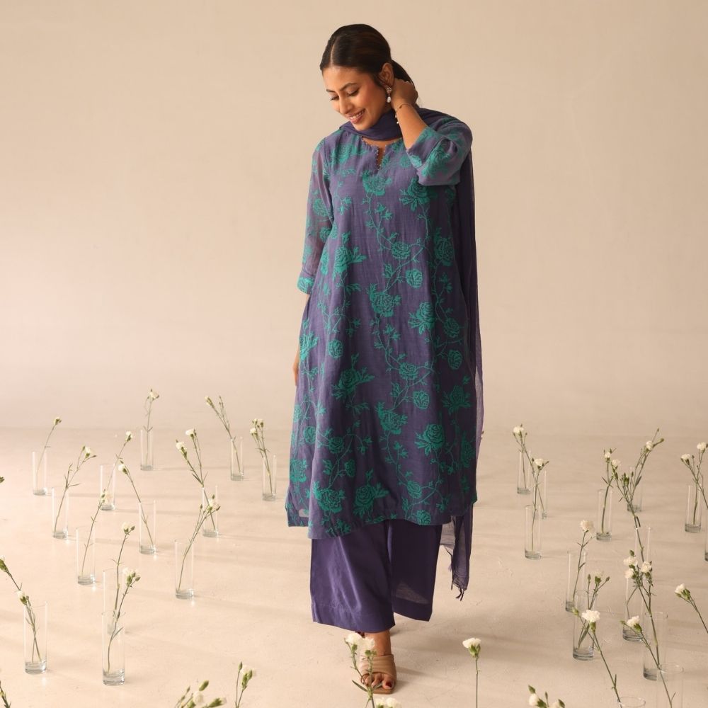 Dewdrop set ( Purple & Green)