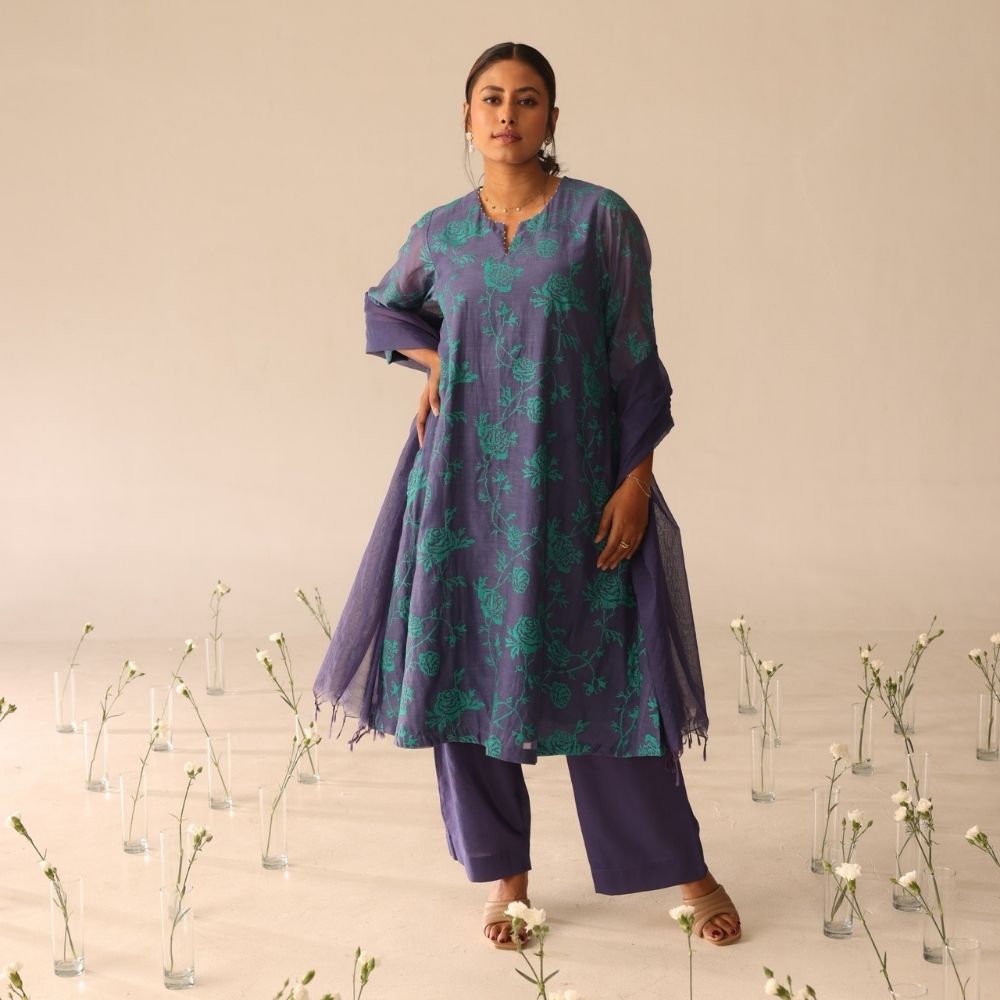 Dewdrop set ( Purple & Green)
