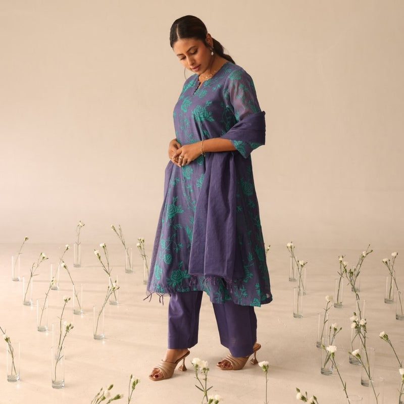 Dewdrop set ( Purple & Green)