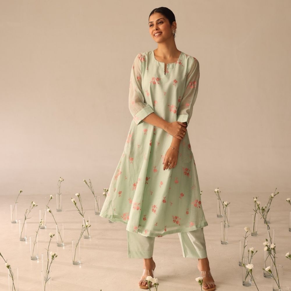 Daisy Garden set (Mint & Rust)