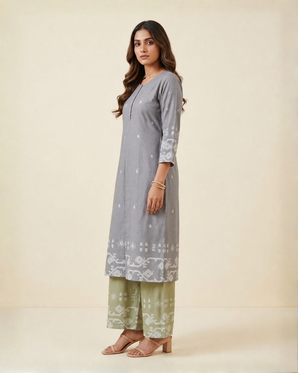 Aina set ( Grey & Green )