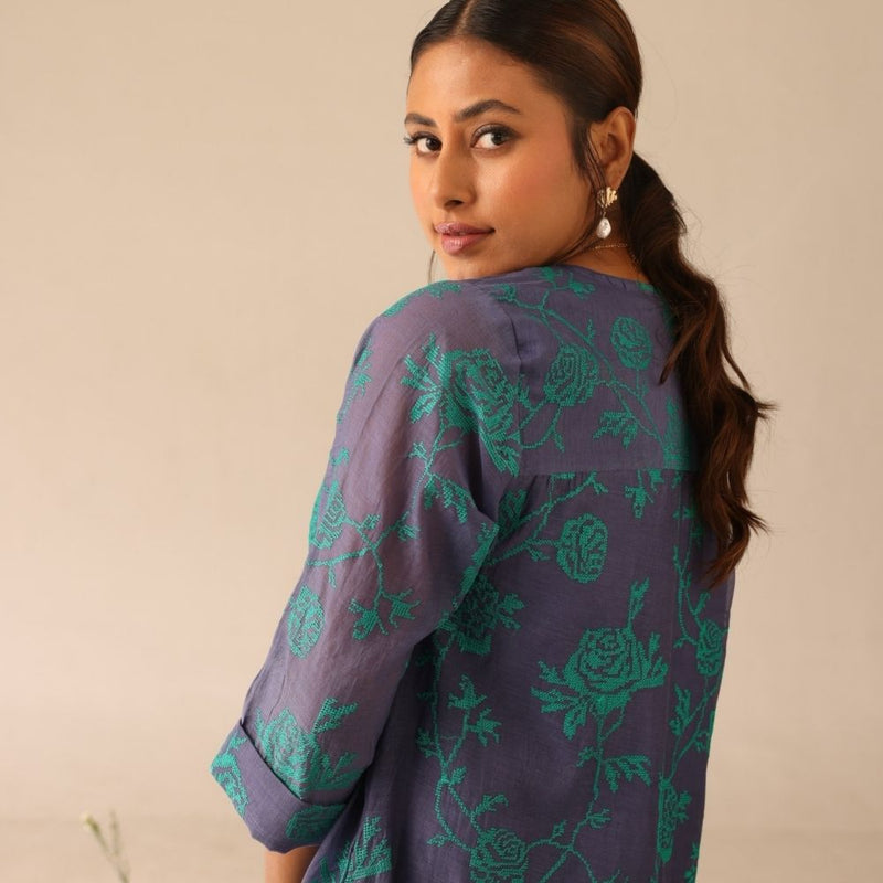 Dewdrop set ( Purple & Green)