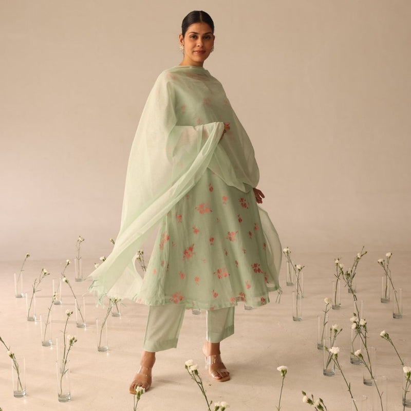 Daisy Garden set (Mint & Rust)