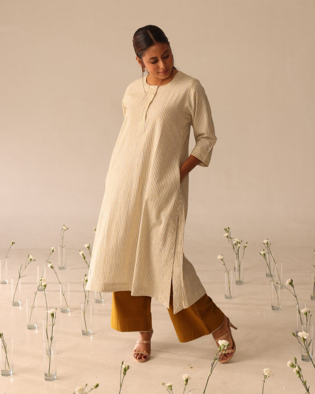 Myra Set ( Ivory & Mustard )