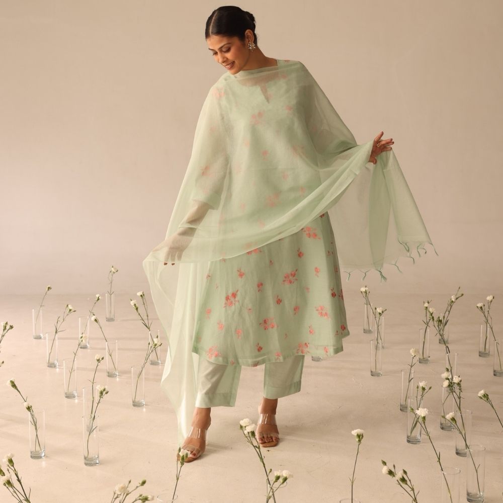 Daisy Garden set (Mint & Rust)