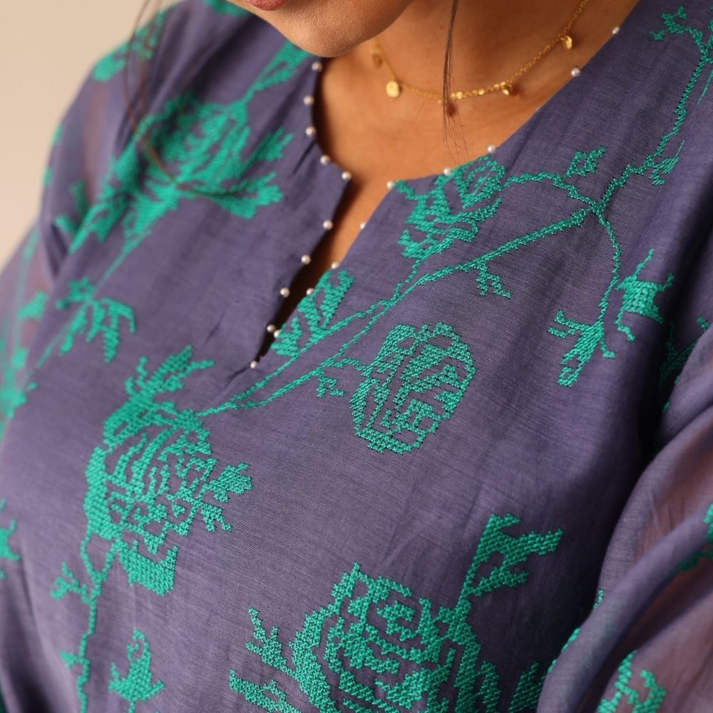 Dewdrop set ( Purple & Green)